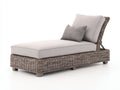 Lettino prendisole-rattan-tessuto-184x78x79 cm-beige chiaro-grigio naturale-stile rustico