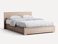 Letto matrimoniale-legno-214x174x96 cm-rovere chiaro-scandinavo