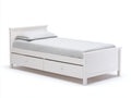 Letto singolo-legno-205x98x88 cm-bianco-classico