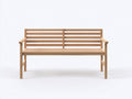 Panche da giardino-Legno massello-132x62x88 cm-Naturale-Moderno